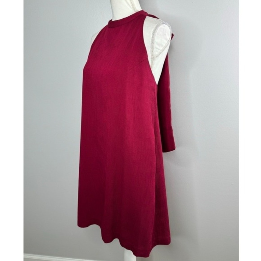 Elliatt Unwrapped Bow Halter Dress Small Backless Sleeveless Party Cocktail Red - Picture 7 of 15
